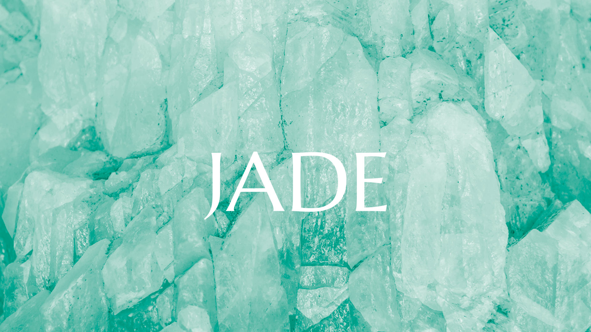 背景のヒスイの画像（株式会社JADE ロゴ）